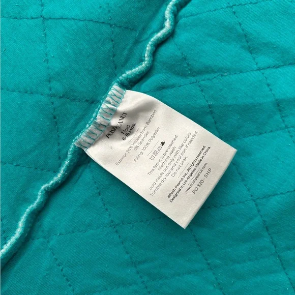 Posh Peanut Teal Polka Dot Ruffled Zippered Sleep Sack BROKEN ZIPPER - Picture 10 of 10